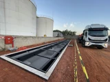 Estructura de BRP montada en la fosa de hormigón