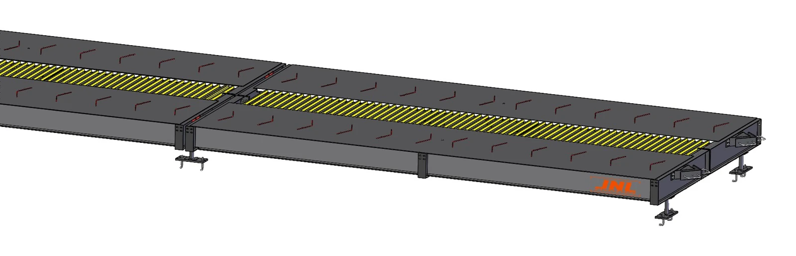 Plataforma de la báscula camionera BRTM: donde se ubica el vehículo para pesar