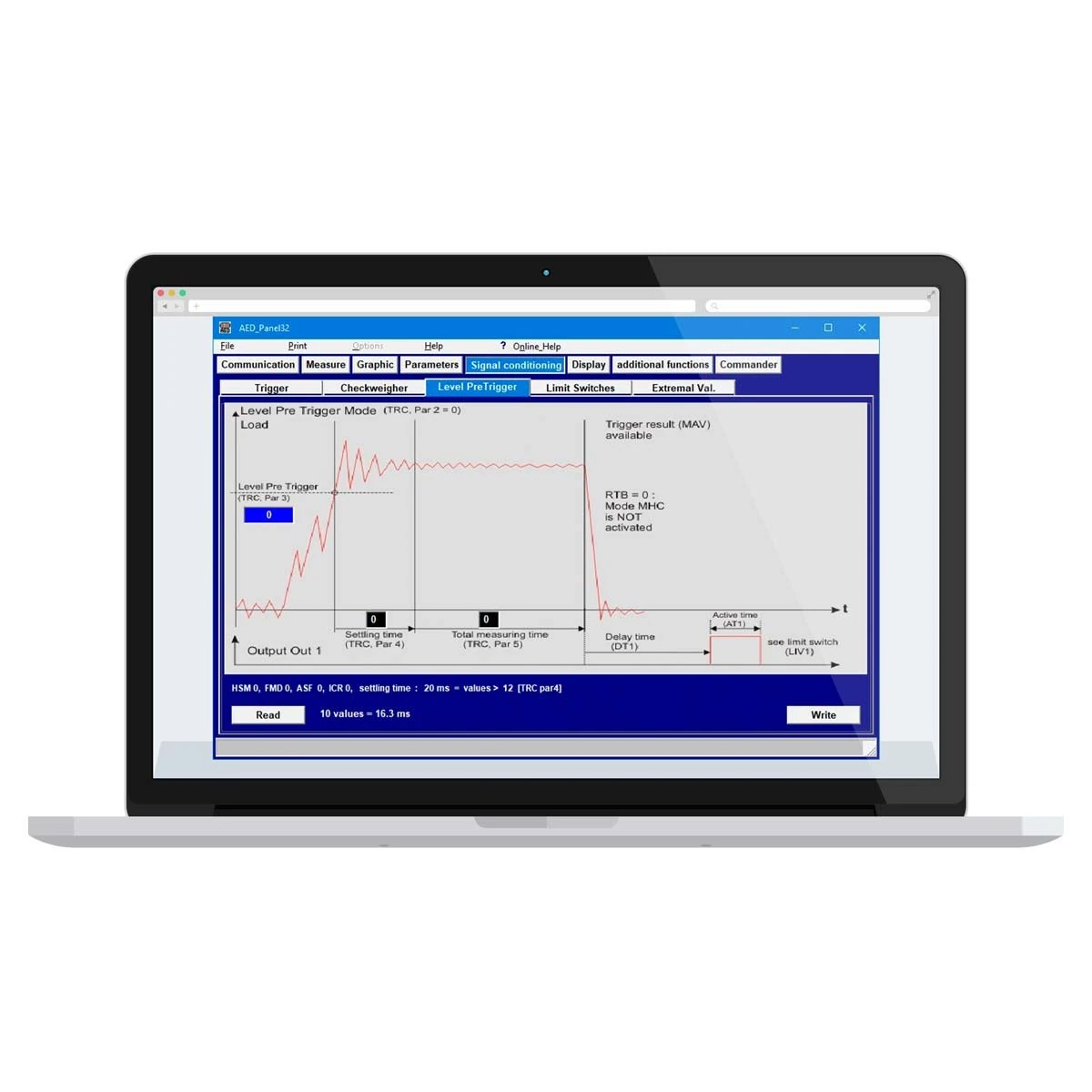 Software de pesaje AED Panel 3.6.2
