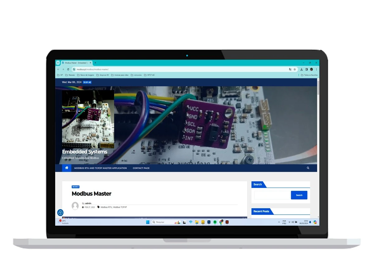Software de pesaje Modbus Master