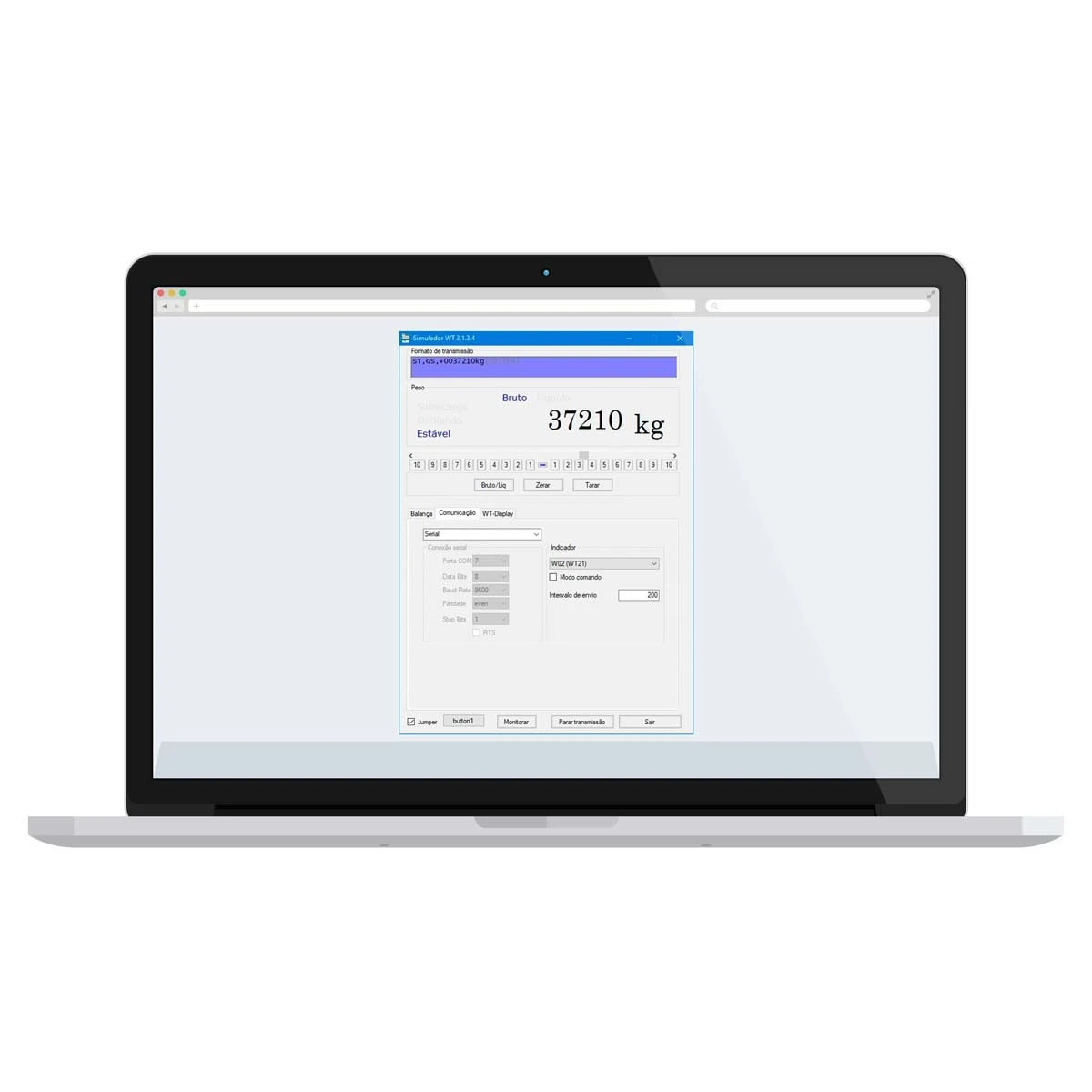 Software de pesaje Simulador WT